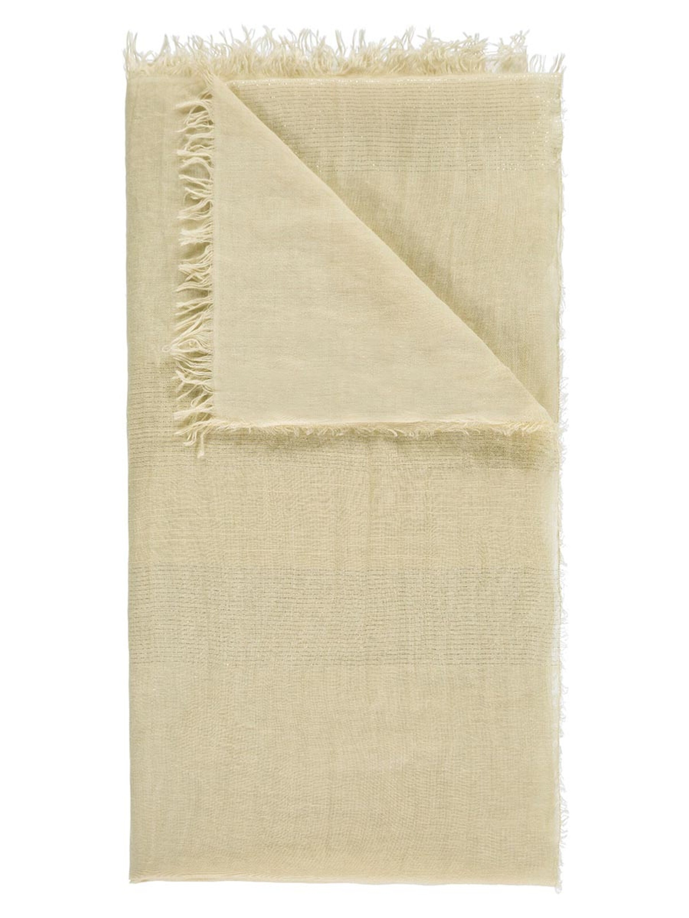 Passigatti Wrap 'Schal m. Silber-Lurexeffekten' in Beige