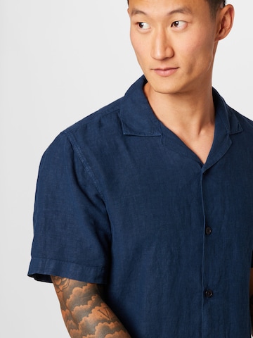 NN07 - Regular Fit Camisa 'Miyagi' em azul