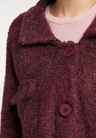 taddy Knit Cardigan in Red