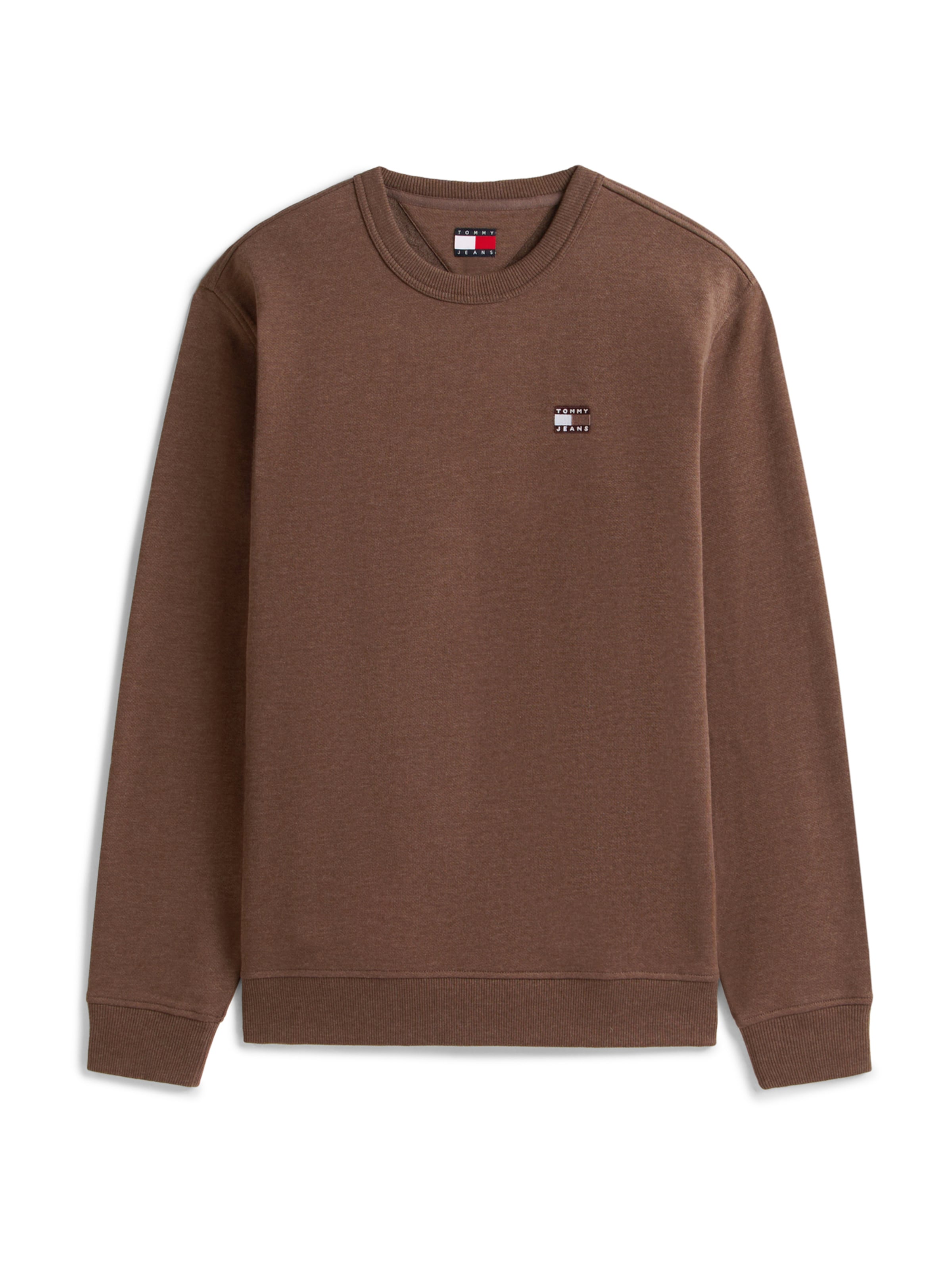 Tommy Jeans Mikina – hnědá: přední strana