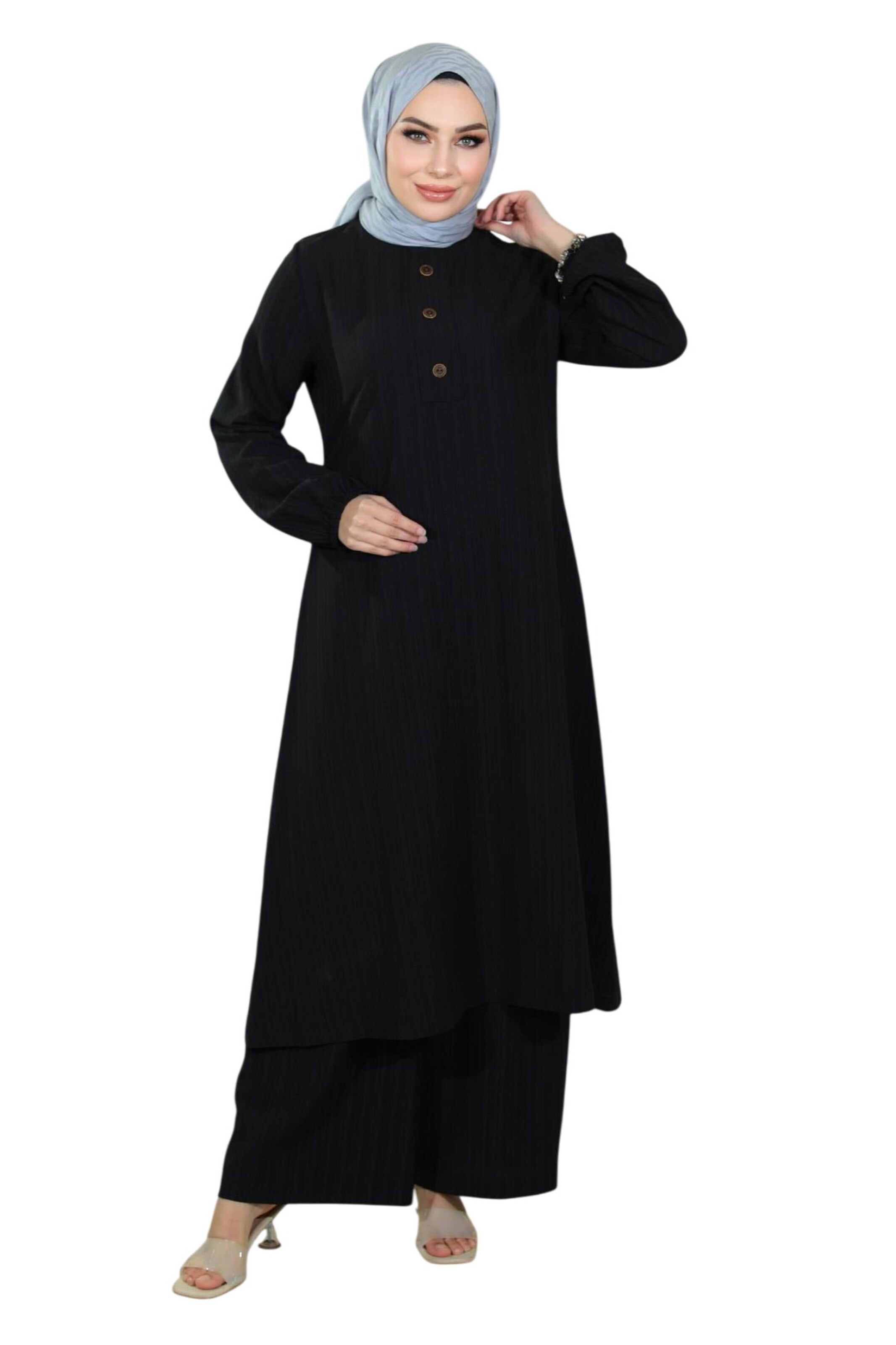 MODAMIHRAM Kleid in Schwarz: Vorderseite