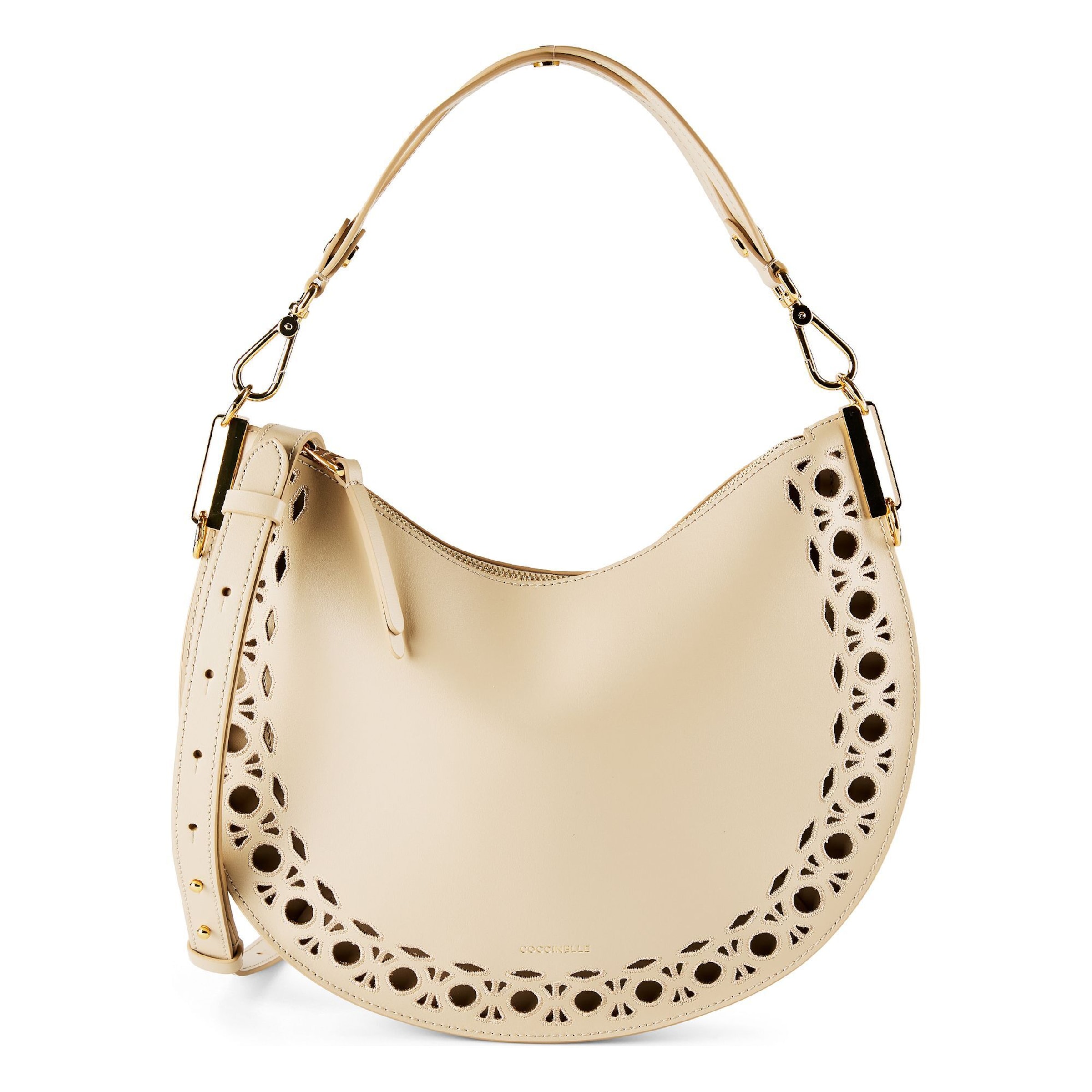 Coccinelle Schoudertas 'Sunup' in Beige: voorkant