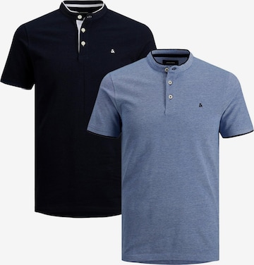 JACK & JONES Shirt 'Paulos Mao' in Blue: front