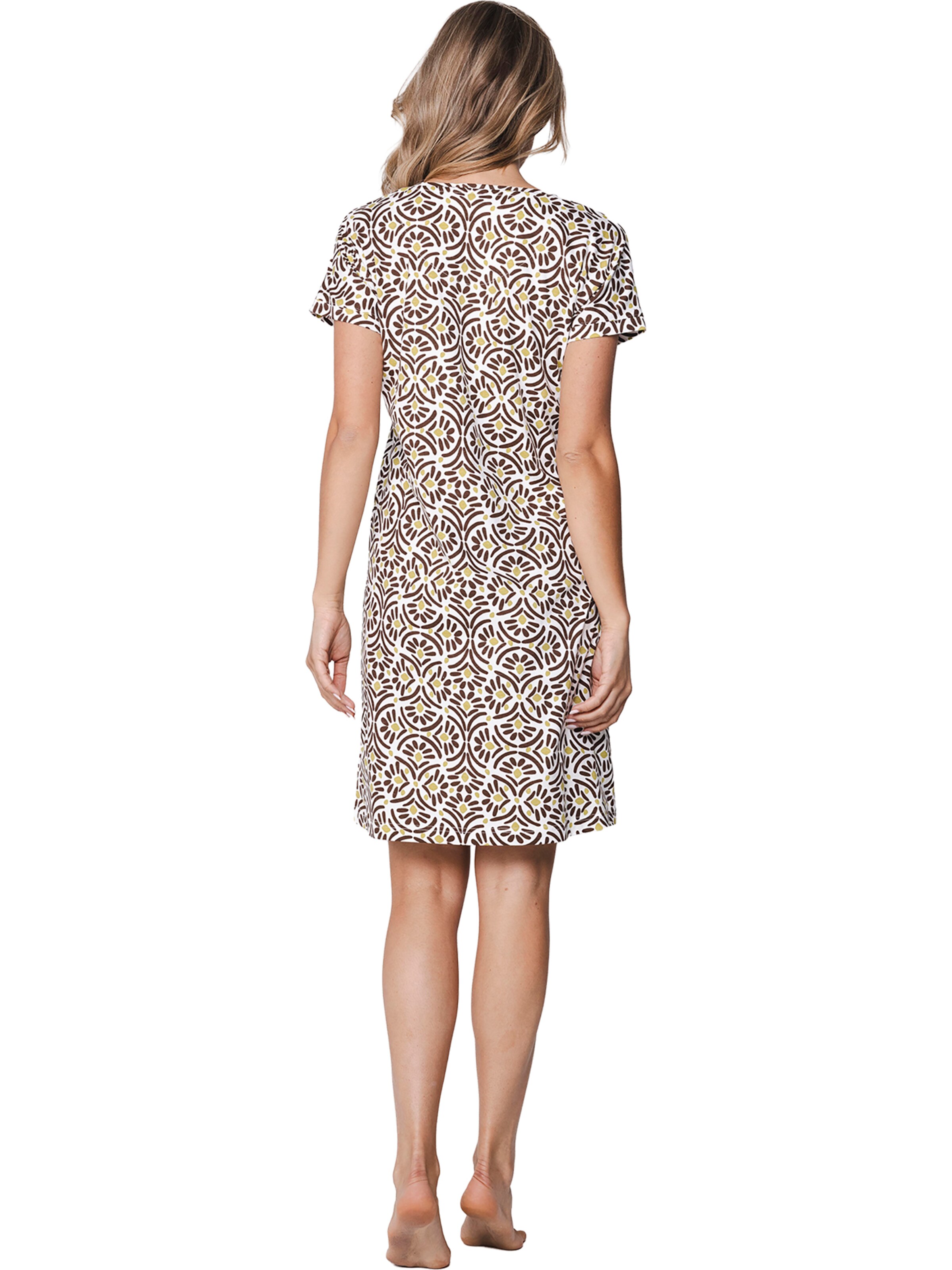 Pastunette Nightgown 'Nightdress cut on sleeve (95 cm)' in Brown