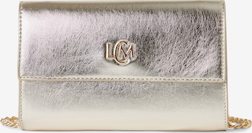 Sac à bandoulière L.CREDI en or : devant