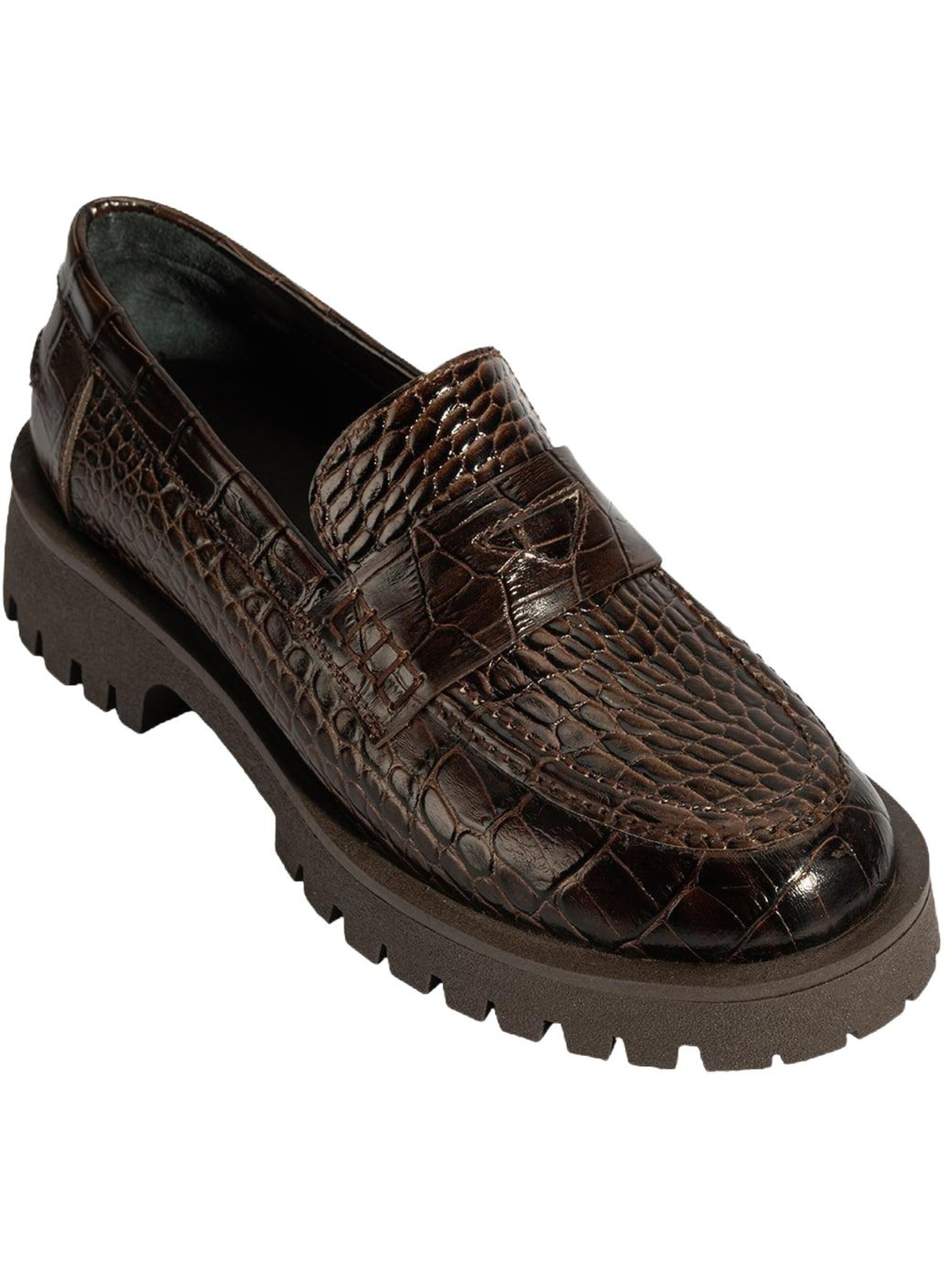 Desa Mocassins 'Slip-Ons' in Bruin