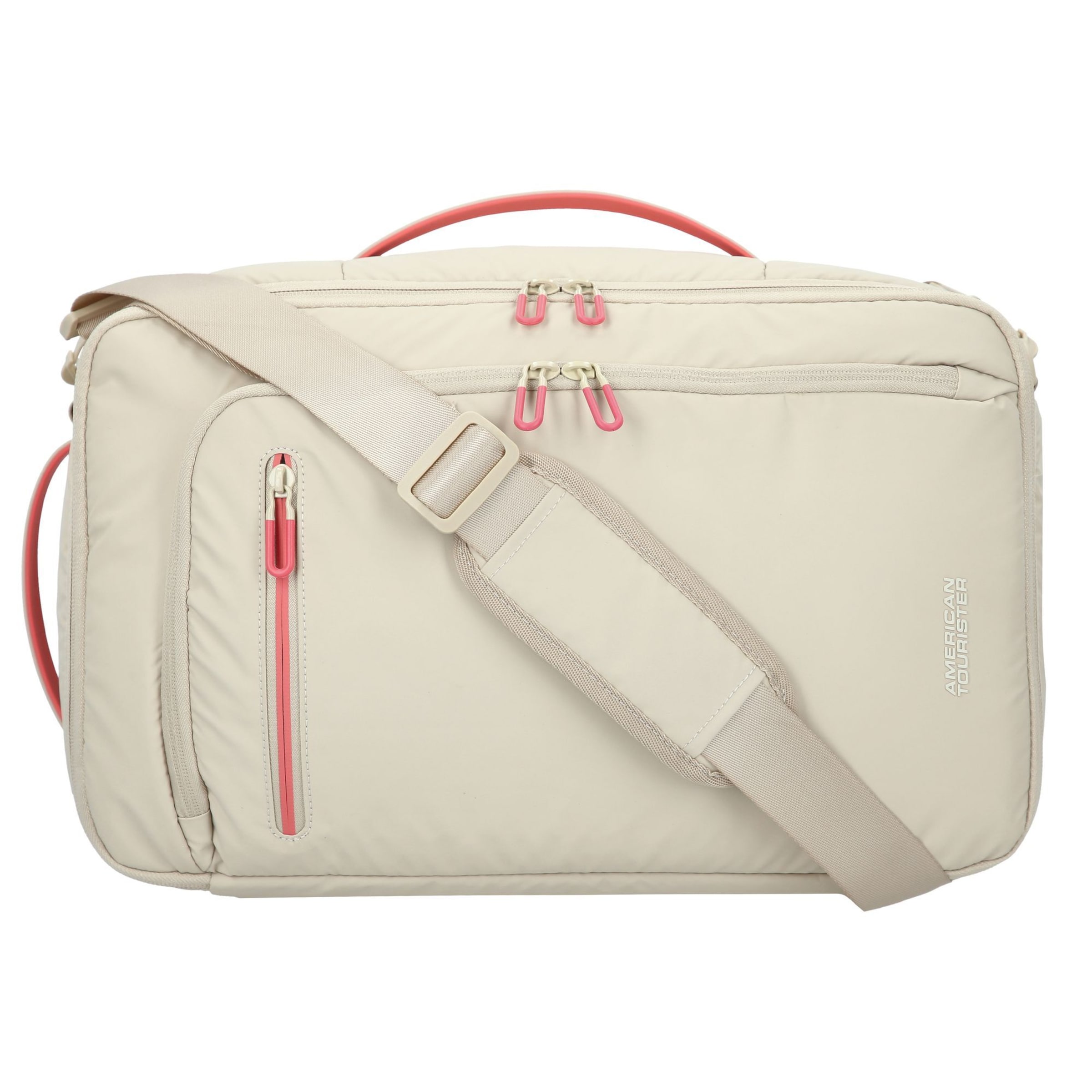 Sac de voyage American Tourister en beige : devant