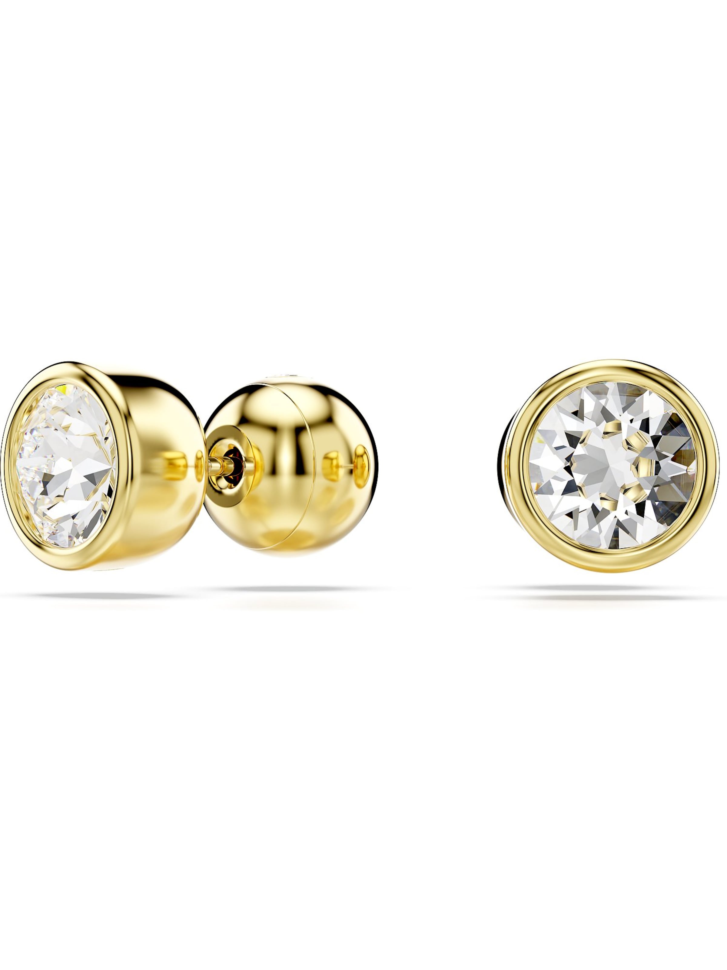 Swarovski Earrings in Gold: front