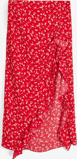 Bershka Nederdel i rød / hvid, Produktvisning