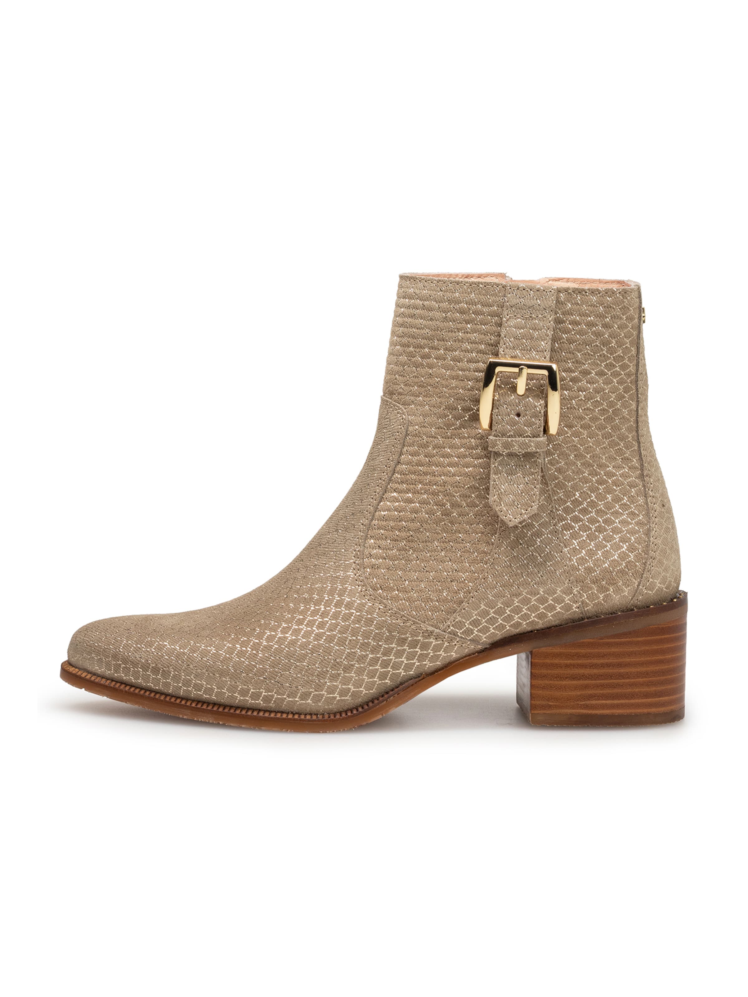 Ankle boots 'EVI 05' di Floris van Bommel in beige: frontale
