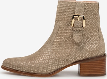 Floris van Bommel Enkellaarsje 'EVI 05' in Beige: voorkant