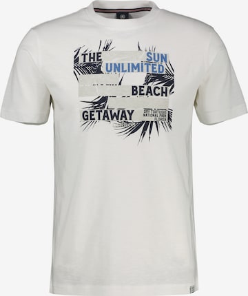 T-Shirt LERROS en blanc : devant