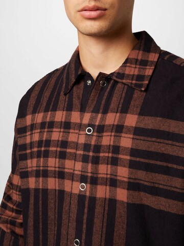 Only & Sons Regular fit Overhemd 'Tabb' in Bruin