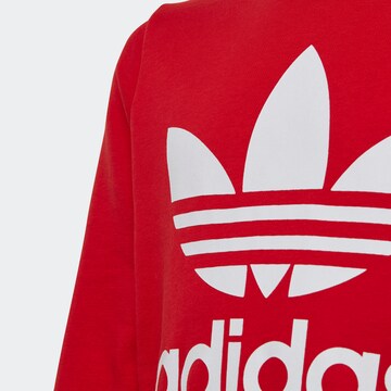 ADIDAS ORIGINALS Klasický střih Mikina 'Trefoil Crew' – červená