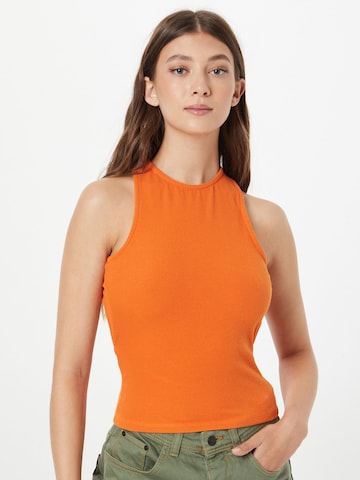 NA-KD - Top 'Femmeblk' em laranja: frente