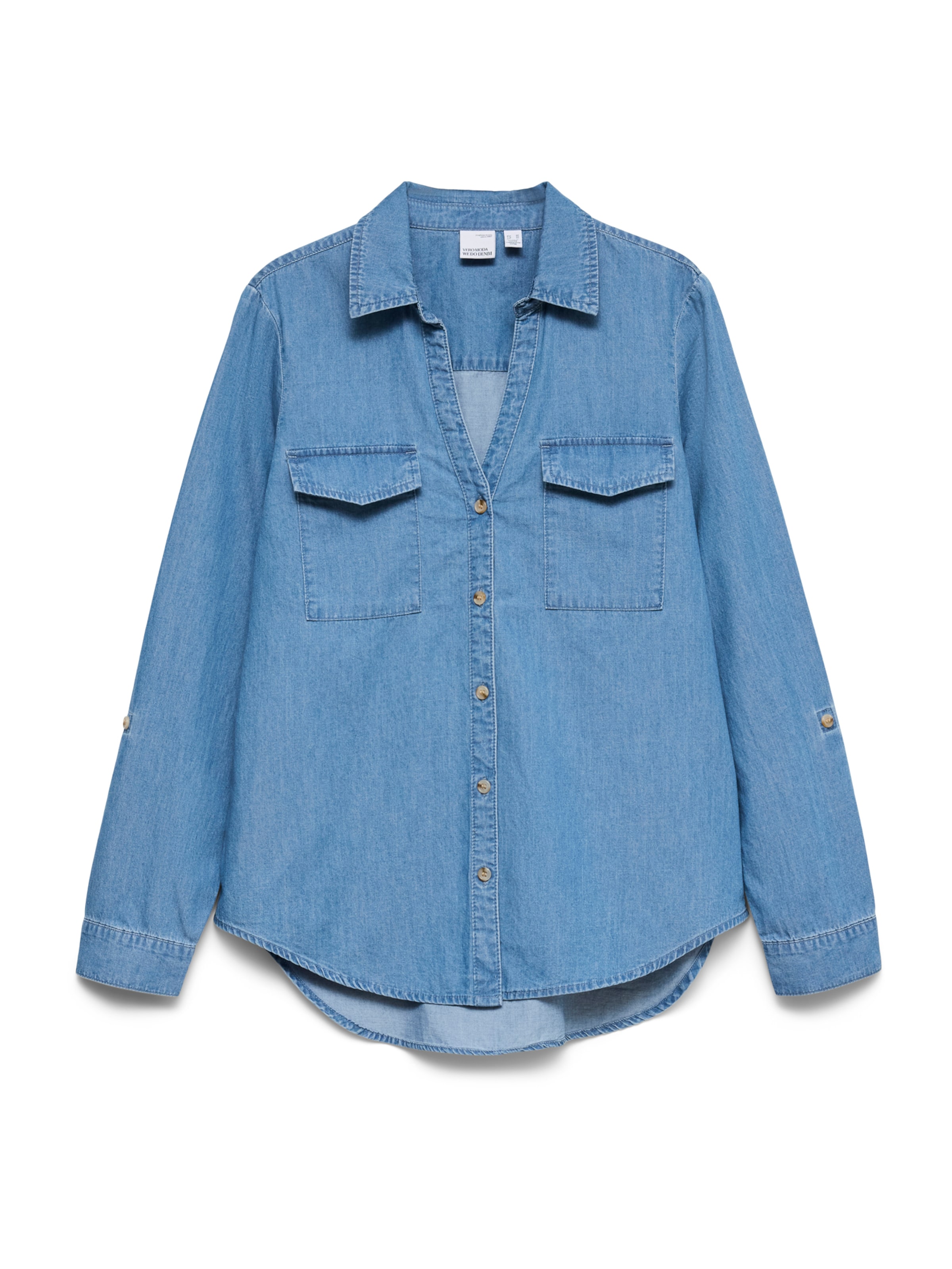 VERO MODA Блузка 'VMBUMPY' в размере XS в Джинсовый синий, Обзор товара