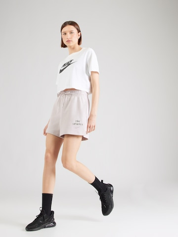 Loosefit Pantaloni di Nike Sportswear in lilla: frontale