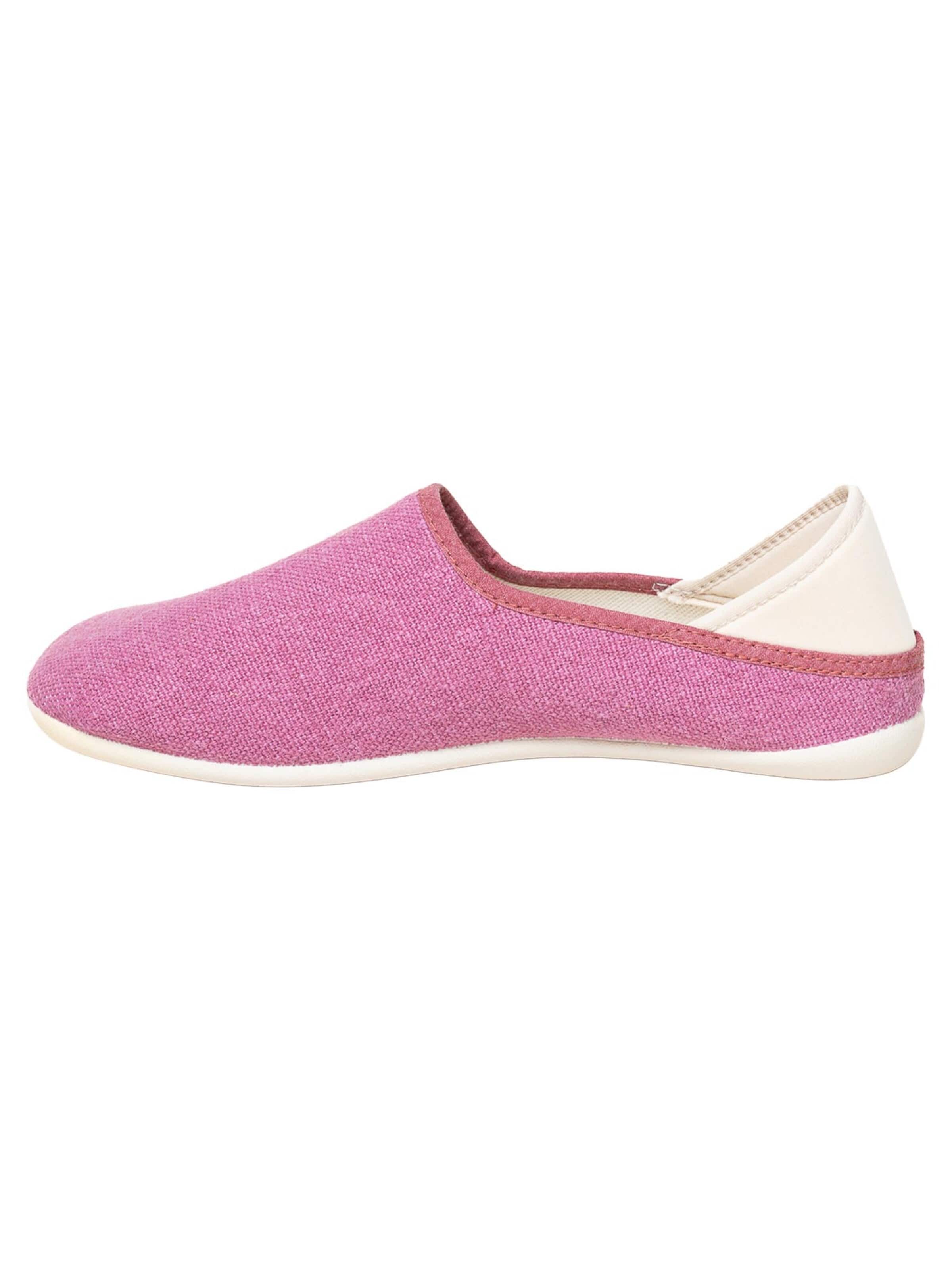 Gottstein Slippers 'Linen Slip-On' in Pink