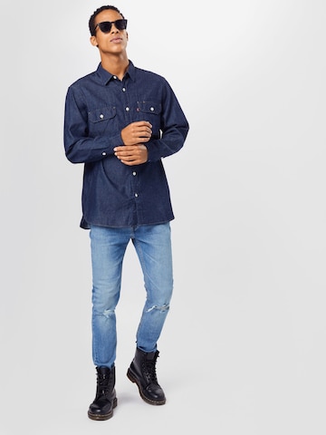 LEVI'S ® Comfort Fit Košeľa 'Jackson Worker' - Modrá