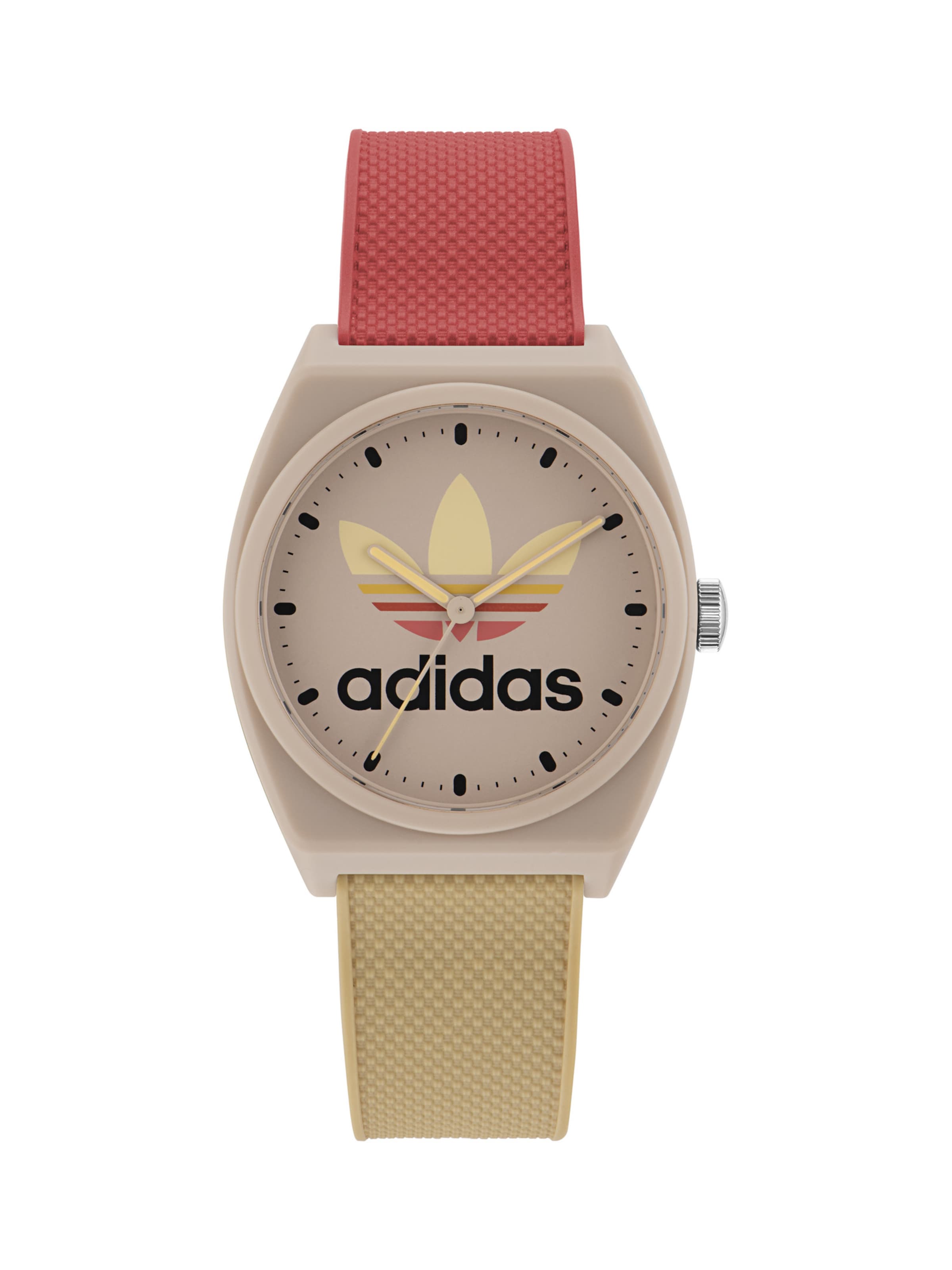 ADIDAS ORIGINALS Analog Watch PROJECT TWO in Beige Pink ABOUT YOU