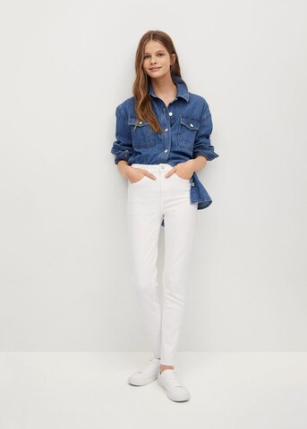 MANGO TEEN Slimfit Jeans 'Lake' in Weiß