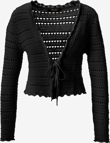 Aniston CASUAL Knit Cardigan in Black: front