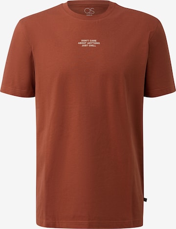 T-Shirt QS en rouge : devant