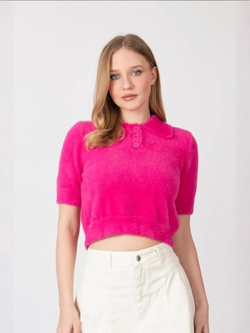Hiccup Pullover in Pink: Vorderseite