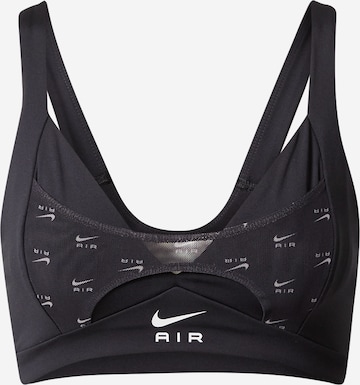 NIKE Bustier Sport-BH in Schwarz: predná strana