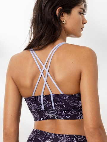 Hey Honey Bustier Sport bh 'Criss Cross' in Blauw