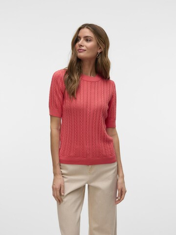 Pull-over 'Morena' VERO MODA en rouge : devant