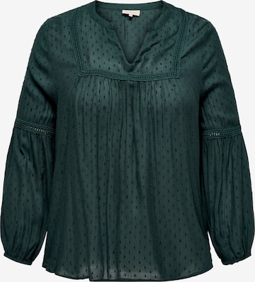 ONLY Carmakoma Blouse in Groen: voorkant