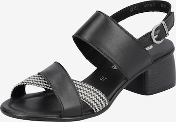 REMONTE Sandals in Black: front