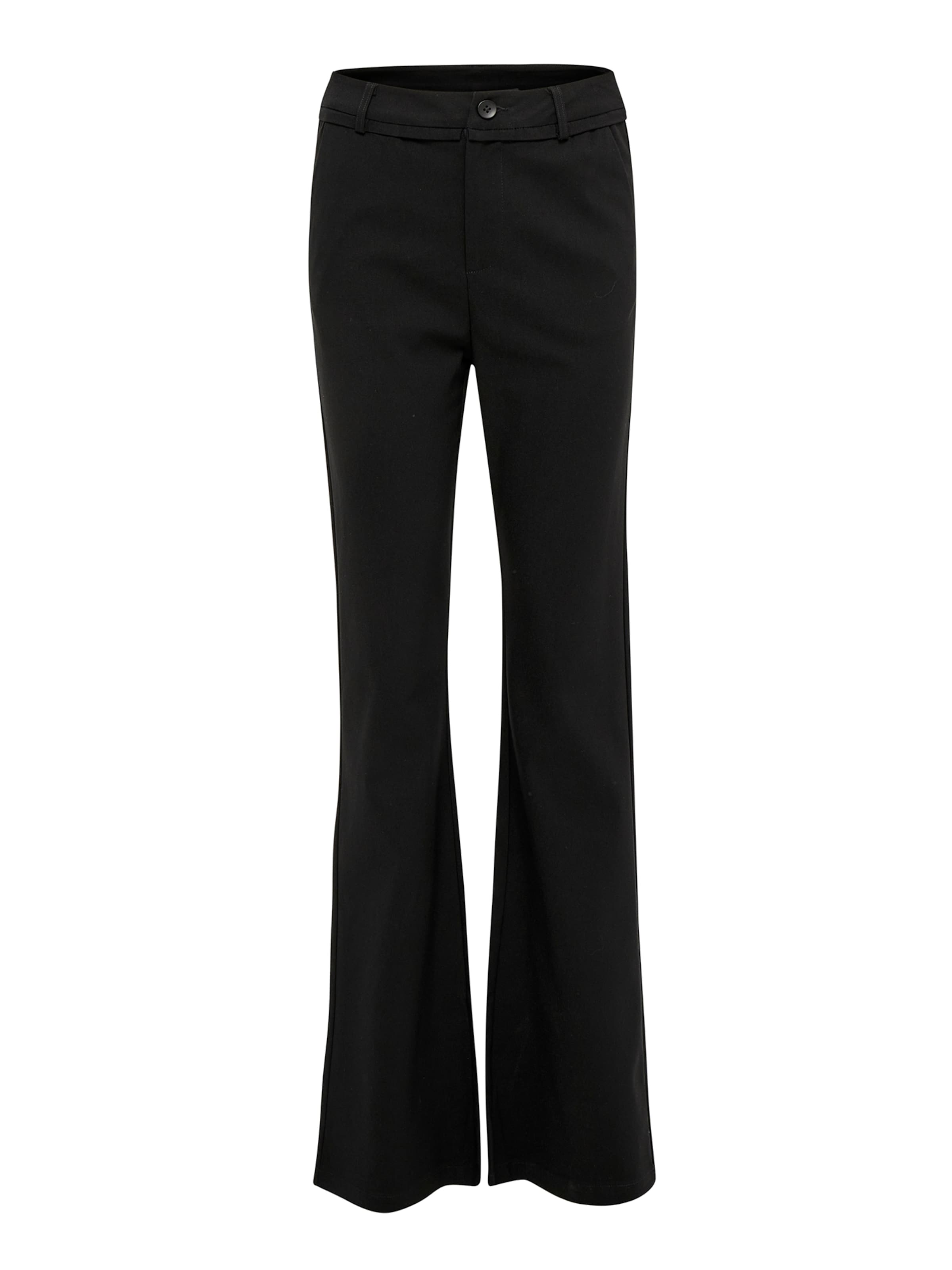 minus Flared Broek 'Carma' in Zwart: voorkant