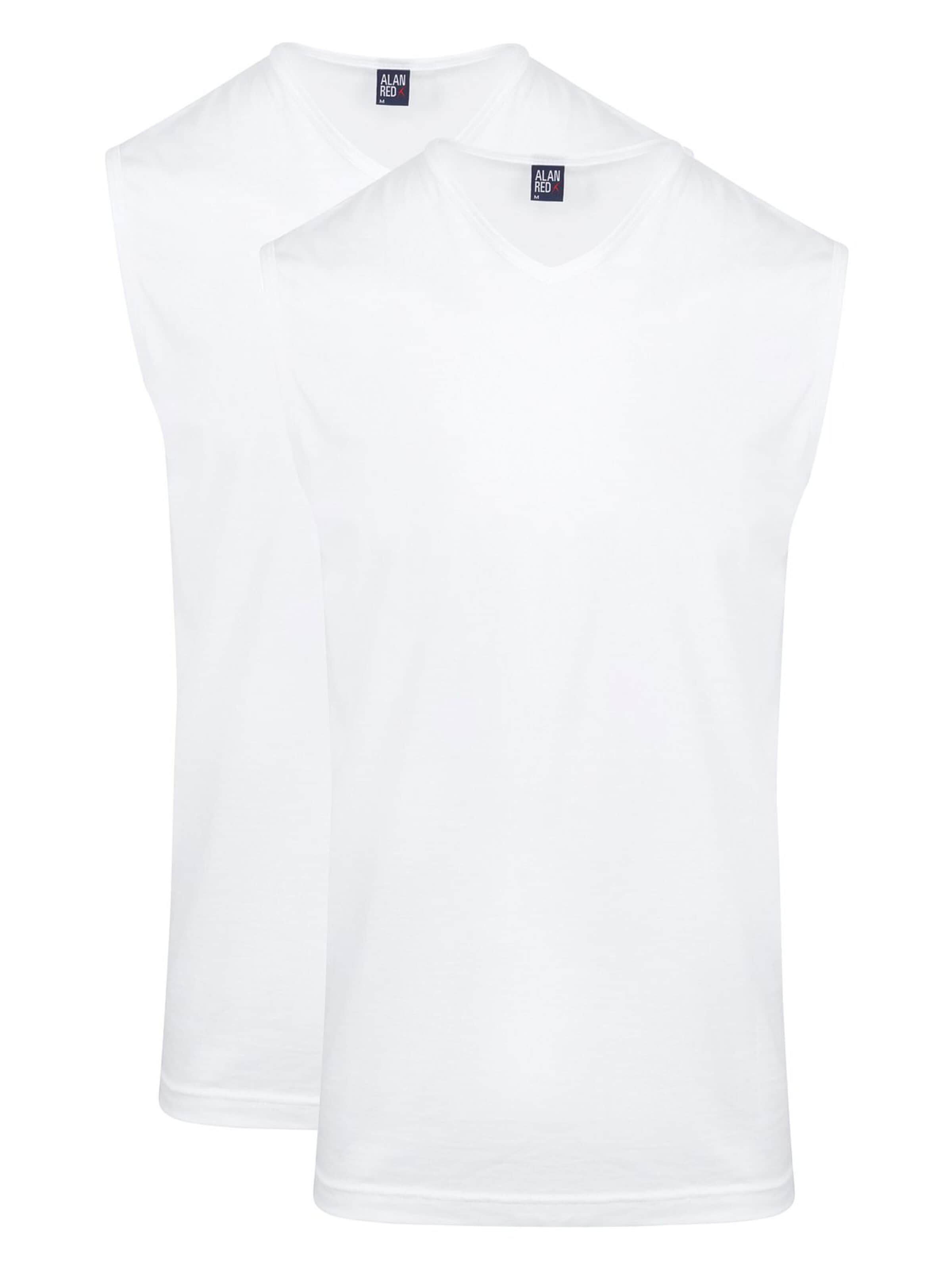 alan red Shirt 'Minto' in White: front