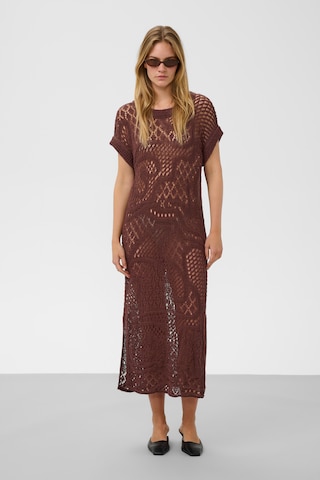 SOAKED IN LUXURY - Vestido 'SLBarb' em castanho