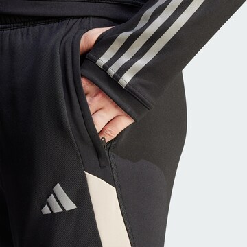 Effilé Pantalon de sport 'Tiro 23 Competition' ADIDAS PERFORMANCE en noir