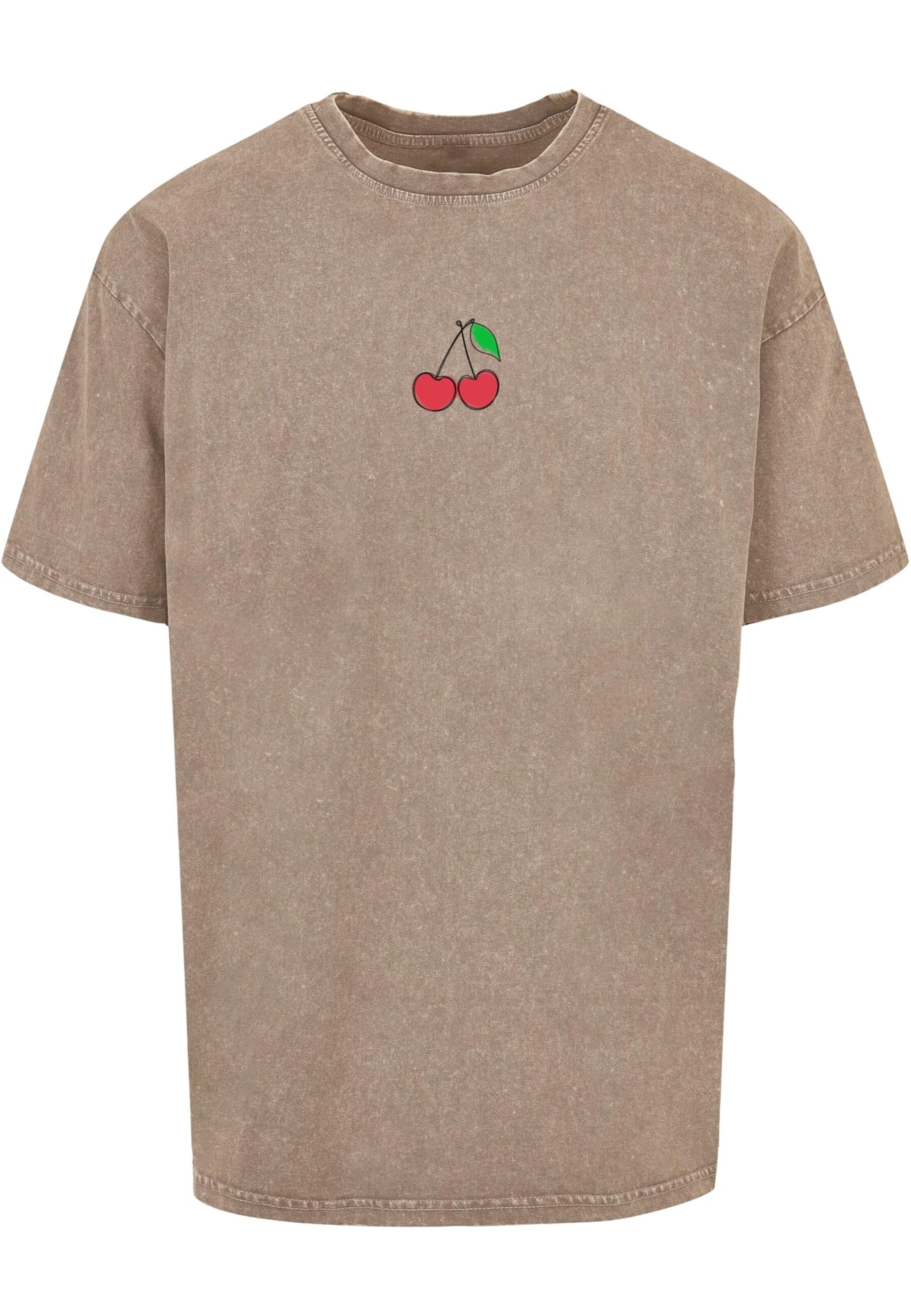 T-Shirt 'Summer- Sweet Cherry' Merchcode en beige : devant