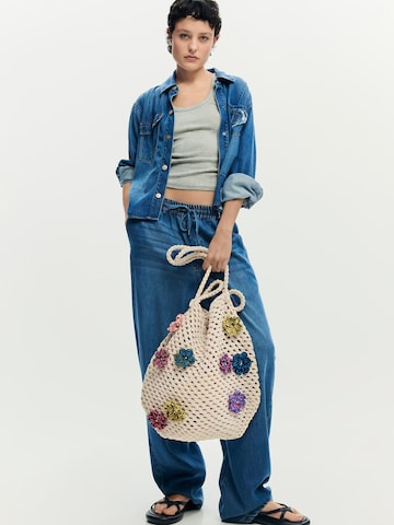 Desigual Nákupní taška – béžová