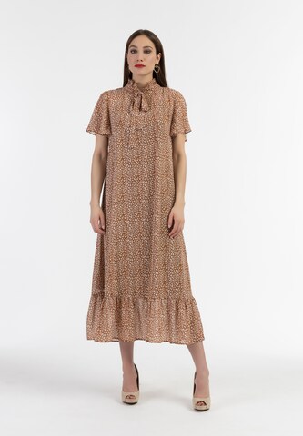 faina Kleid in Beige