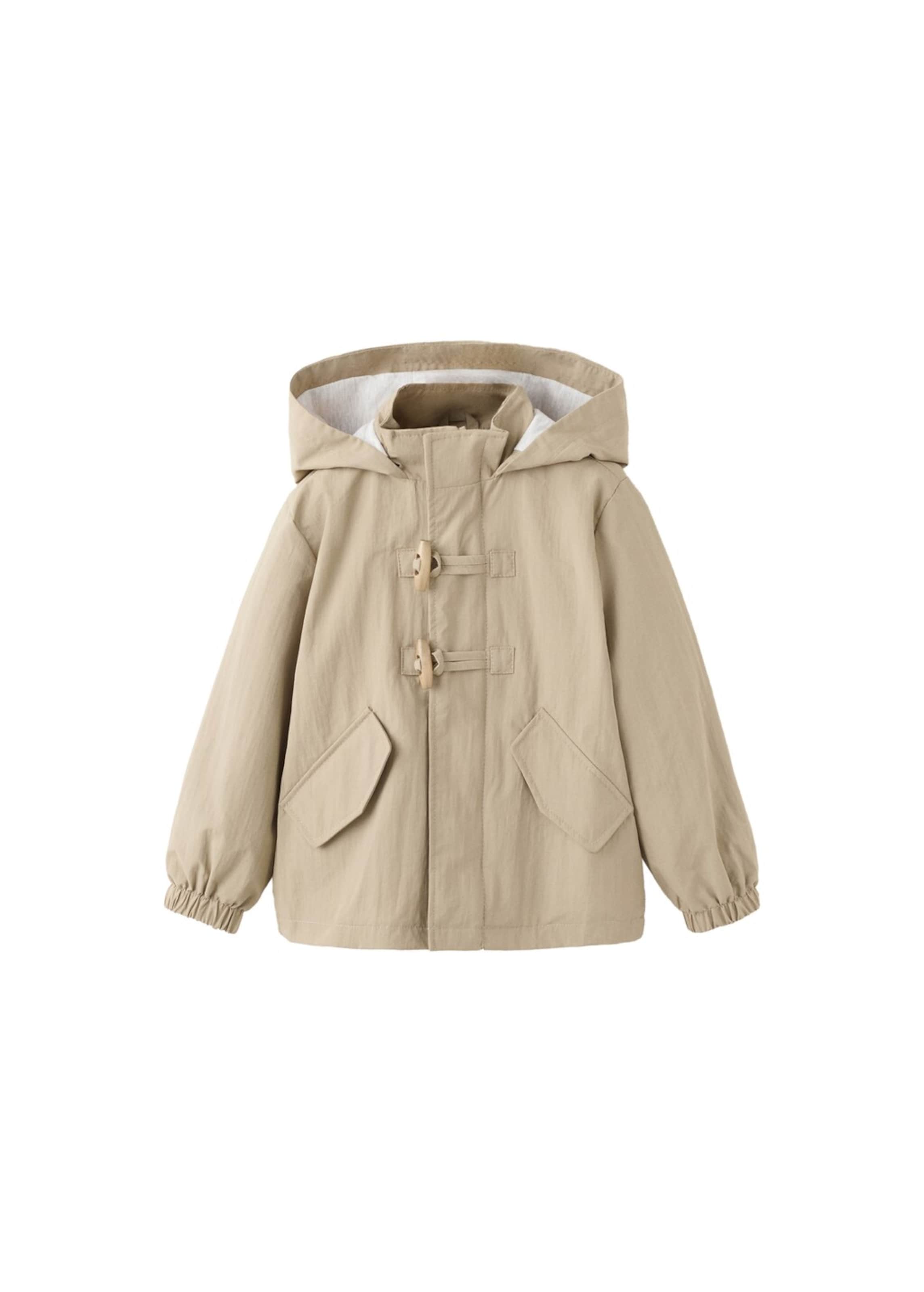 MANGO KIDS Between-Season Jacket 'Pascal' in Beige: front