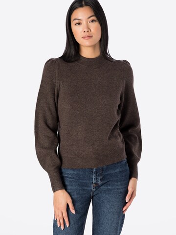 Pull-over 'Rue' JDY en marron : devant