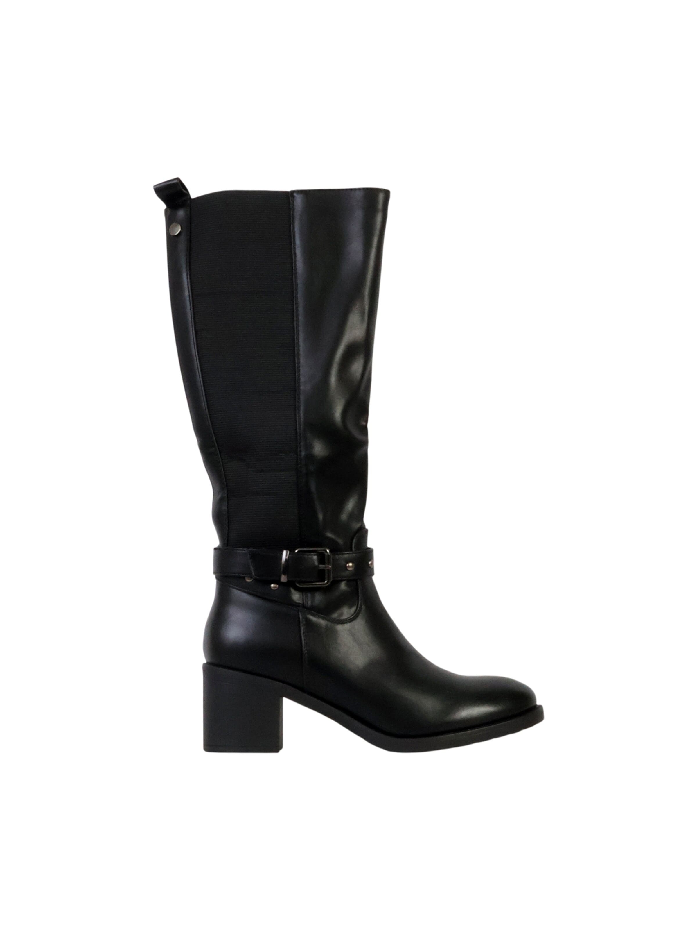 Super Mode - Botas 'Supermodische Stiefel mit Reißverschluss' en negro