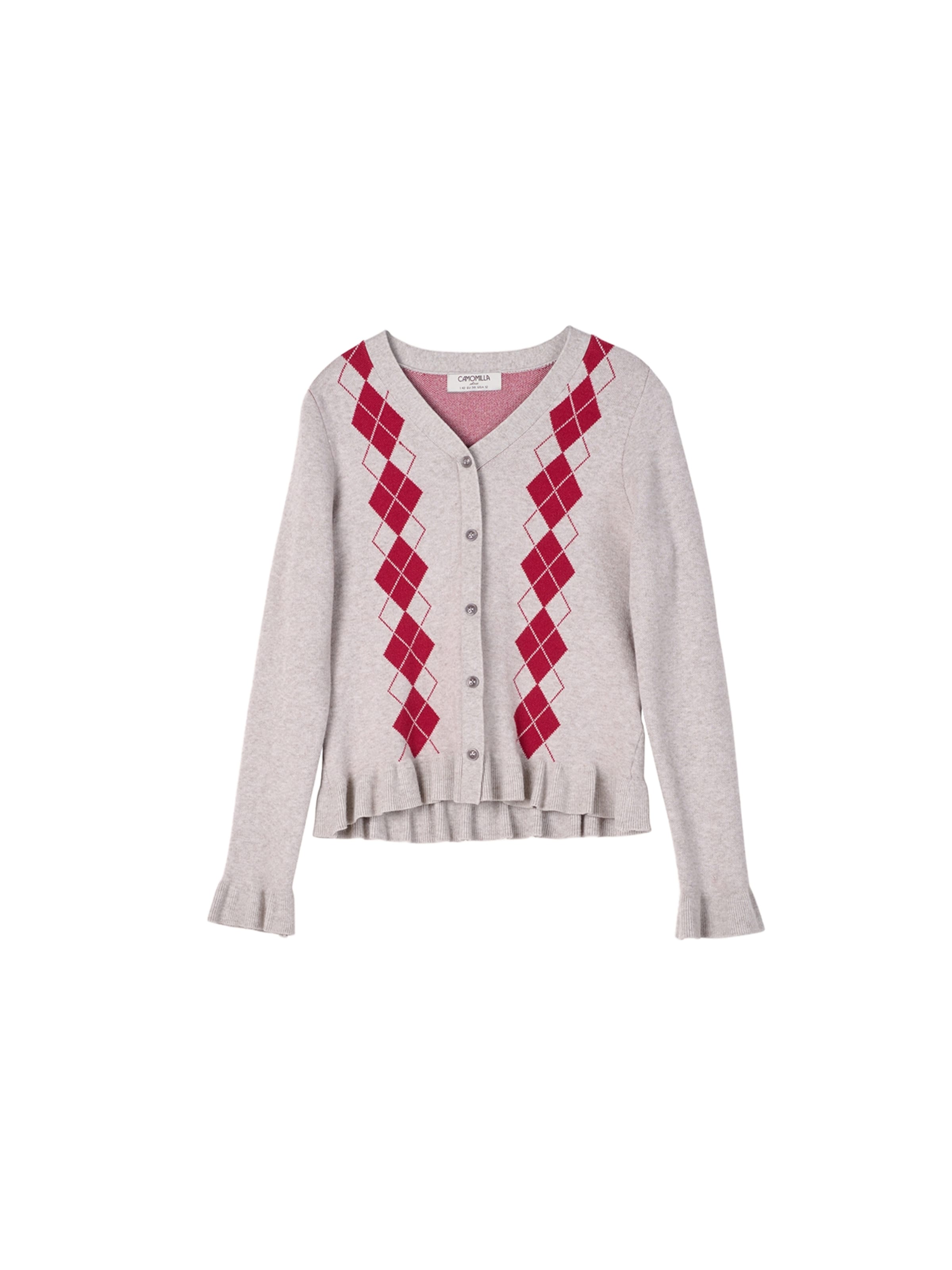 Cardigan Camomilla Italia en gris : devant