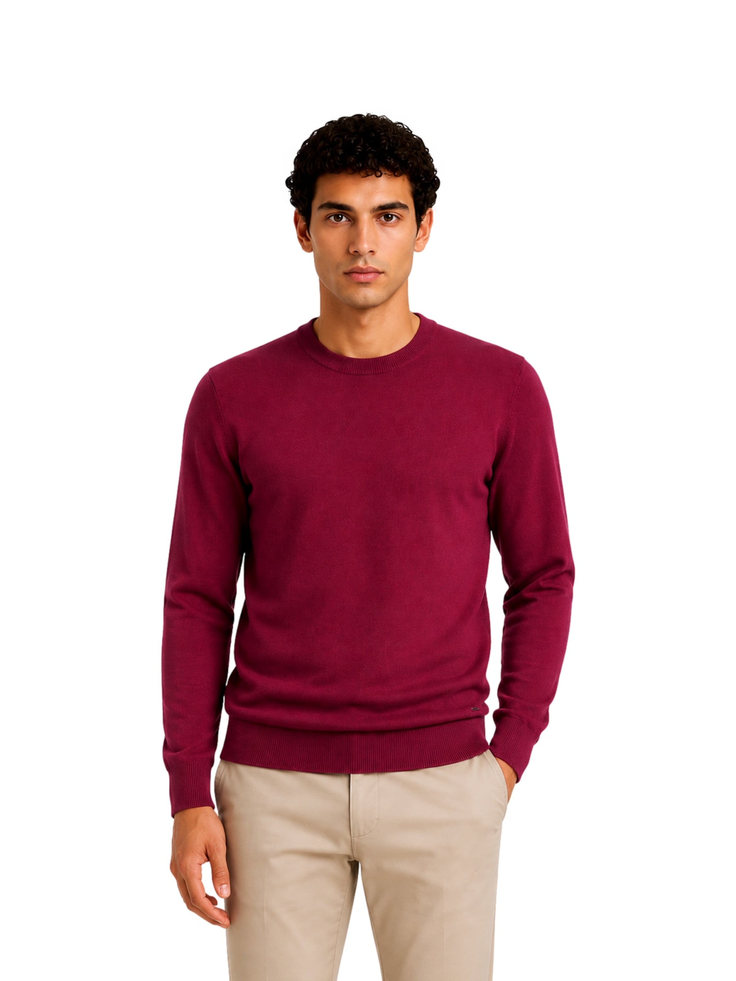 Pull-over Ragman en rouge : devant