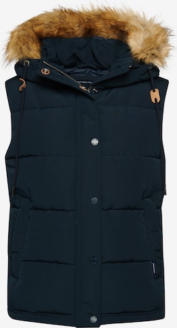 Superdry Bodywarmer 'Everest ' in Blauw: voorkant