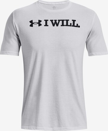 UNDER ARMOUR Performance Shirt in White: front