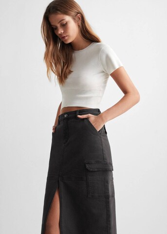 MANGO TEEN Skirt 'Cargi2' in Grey