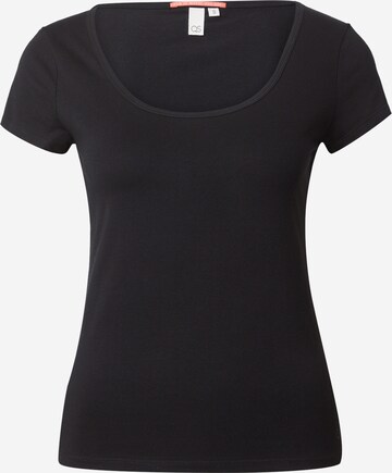 QS Shirt in Black: front