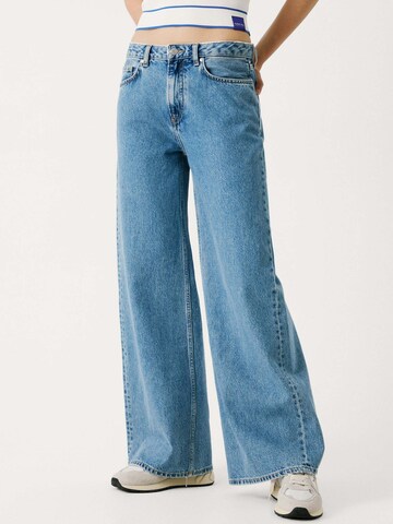 Wide leg Jeans di Red Bull Racing x Pepe Jeans in blu: frontale